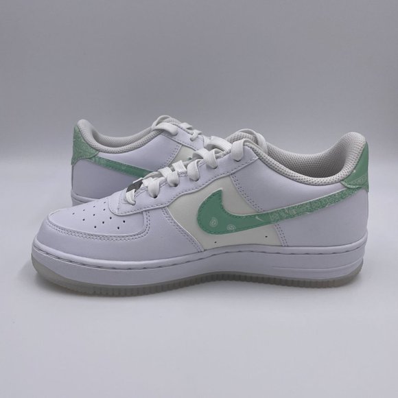 Nike Air Force 1 LV8 White / Mint Womens Shoes - Picture 2 of 8